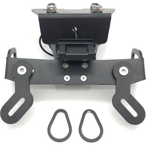 Suitable for YAMAHA XJ6 FZ-6R motorcycle modification parts: license plate bracket with lighting, short rear license plate bracket, decorative bracket