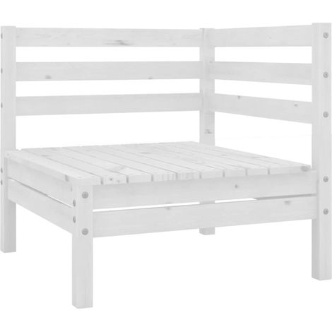 Maison Exclusive - 3-tlg. Garten-Lounge-Set Massivholz Kiefer Wei (1/5)