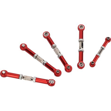 5 Tiges de Direction en Alliage d'Aluminium 5mm pour Suspension RC - Compatible avec Modèles Redcat XTE 1/10 (1/5)