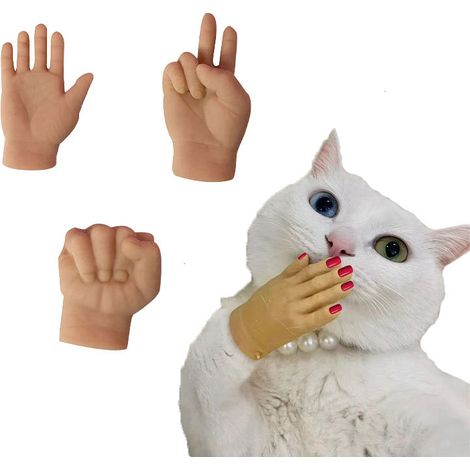 Jouets amusants pour chats Gants amusants pour chats Mini doigts Jouets pour animaux (1/3)
