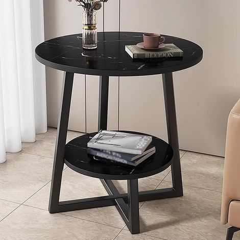 Table d'appoint pour canapé, petite table, table basse simple, table à thé, guéridon, table de chevet, table d'angle, 40 x 55 cm (1/5)