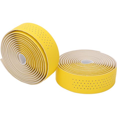 Ruban de guidon pour VTT, absorbant la transpiration, antidérapant, jaune (1/5)