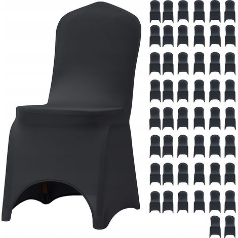 Housse élastique universelle pour chaise de banquet 190 g graphite x50