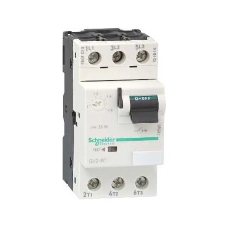 Disjoncteur moteur GV2-RT - 1..1,6 A - 3P 3d - déclencheur magnéto-thermique - GV2RT06 (1/4)