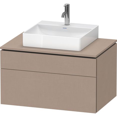 Duravit L-Cube Meuble sous-lavabo en console suspendu, avec plan
