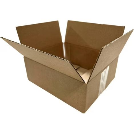 50 boîtes en carton ondulé marron de 10 x 6 x 4 pouces (25,4 x 15,2 x 10,2 cm) pour l'expédition et l'emballage. (1/5)