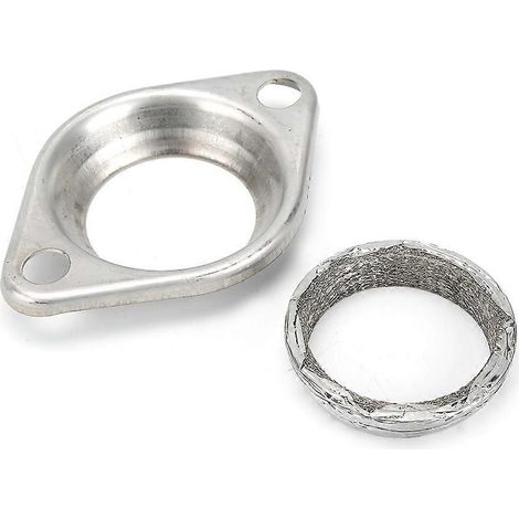 2,5-Zoll-Flanschkrümmer, Auspuffzubehörsatz mit Dichtungsring, geeignet für Krümmer (1/5)