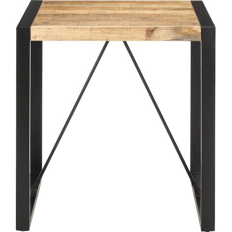 Maison Exclusive - Esstisch 70x70x75 cm Raues Mango-Massivholz (1/5)