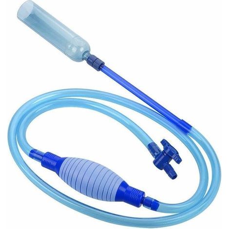Nettoyeur d'aquarium siphon nettoyeur de réservoir de poissons, pompe à eau aquarium siphon mulg cloche nettoyeur de réservoir de pêche nettoyeur de fond, (1/5)