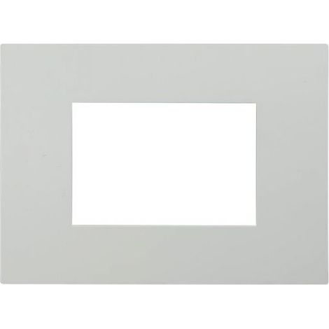 Ettroit Serie Basic Placca Plastica Sabbia 3 Posti Compatibile Con Vimar Arkè VA83309