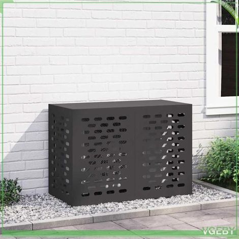 Housse de climatiseur - Noir - Acier - 100 x 50 x 70 cm - Imperméable et durable (1/5)