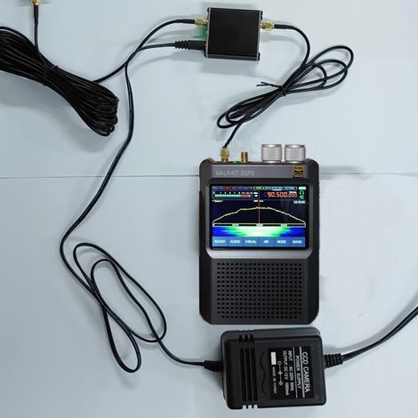 Antenne active de réception en boucle à bande complète 50 kHz-500 MHz pour la réception radio HF, AM, FM, VHF, UHF et SDR. (1/5)