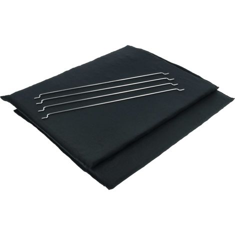 vhbw 2x filtro de carbón activado compatible con Miele DA 6890 campanas cocina + material fijación