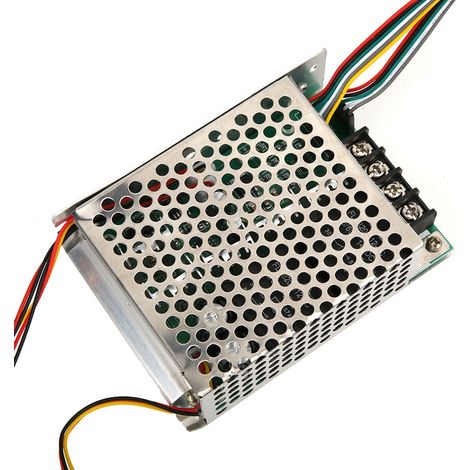 DC-Bürstenmotorsteuerung mit Vorwärts-/Rückwärtsschalter, PWM-Drehzahlregelung 12 V, 24 V, 36 V, 48 V (mit Gehäuse) (1/5)