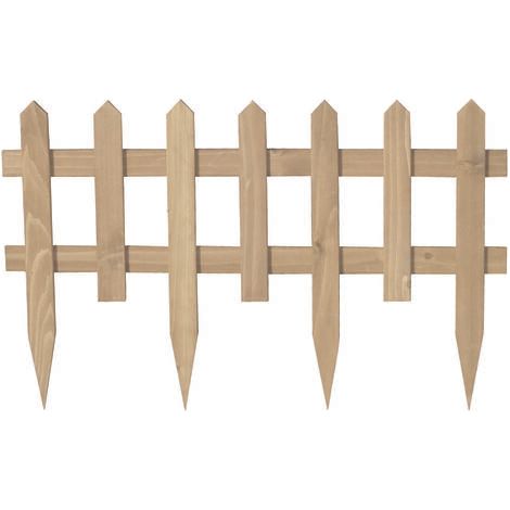 Fraschetti – Clôture de jardin en bois naturel H.42 cm – Dimensions 67x2 cm – Traitement autoclave pour durabilité – Idéale pour délimitation espaces (1/3)
