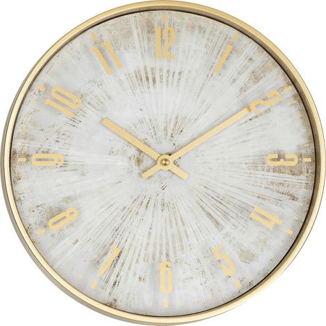 Horloge Murale Design "Izzie" 30cm Doré (1/4)