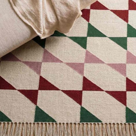 Tapis imprimé géométrique ethnique colorés 80x150 cm