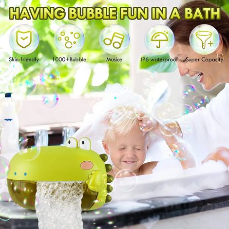 Machine à bulles pour le bain des enfants, jouet de bain dinosaure, 12 chansons (1/5)