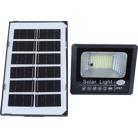Lampe Solaire Extérieure 30W avec Télécommande, Détection de Lumière, Minuterie, Étanche pour Jardin (1/5)