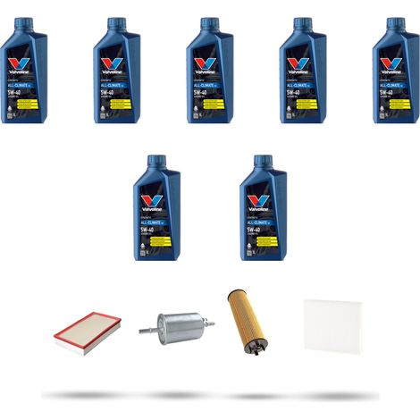 Kit tagliando 4 FILTRI e 7L OLIO compatibile con Volvo S80 2.4 147Kw dal 2000 al 2006 (1/5)