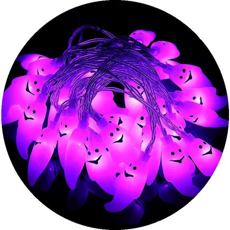 Luci a stringa LED con 30 diodi, fantasmi di Halloween
