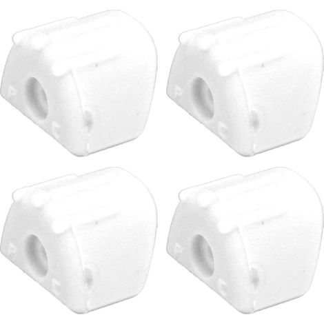 Lot de 4 protections anti-chocs résistantes à l'usure pour voitures télécommandées 1/8 (blanches) (1/5)