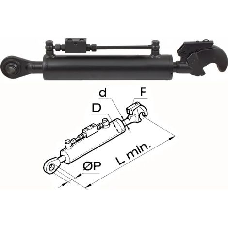Braccio 3 punto idraulico Cermag trattori FIAT lunghezza 410-760 mm - 50934 (1/3)