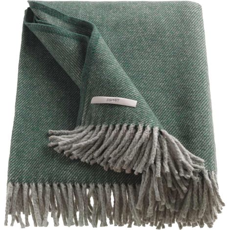 ESPRIT couvre-lit JADE - 1 pièce 140x200 cm, Vert foncé