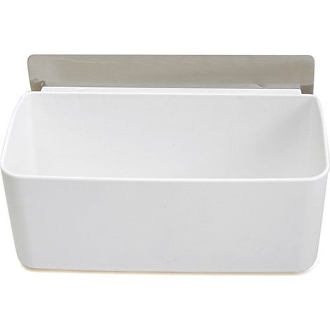 Organisateur De Salle De Bain - Porte-Produits À Ventouse - Pour Savon Shampooing Gel Douche - 22,5 X 12,5 X 11,7 Cm - Blanc - 1 Pièce (1/4)