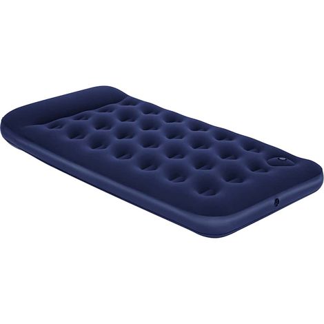 Bestway Luftmatratze Aufblasbar Beflockt mit Fußpumpe 188x99x28 cm