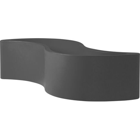Wave Pot Grigio elefante Vaso decorativo in polietilene originale Slide colorato giardino di design esterno interno bar ristorante hotel