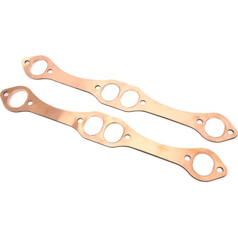 Joint d'échappement PH306 en cuivre, remplacement pour moteur Chevy 283, 327, 350, 383 et 400, orifice ovale (1/5)