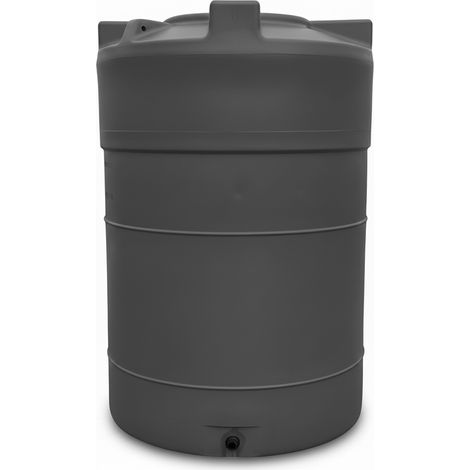 Cuve de stockage d'eau 2000L – Polyéthylène rotomoulé – Hauteur 160 cm – Diamètre 129 cm – Récupérateur d'eau de pluie – Plast'Up Rotomoulage