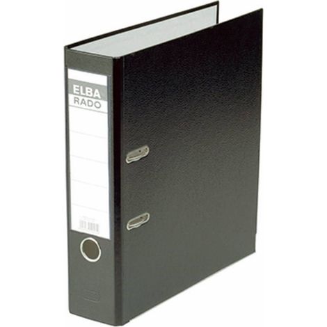 Elba Raccoglitore Rado brillant DIN A4 Larghezza dorso: 80 mm Nero 2 archetti 100022617 (1/5)
