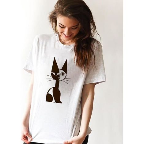 6 x Geometric Funny Cat Painting Stencils with Brush 21 x 29,7 cm Tempte Drawing Cats Patterns Funny Geometric Cat POCHOIR CREATIF (1/5)
