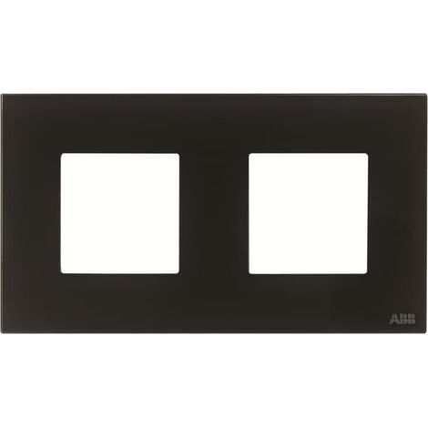 Zenit Plaque de Finition 2X2 modules Verre Noir 2CLA227200N3102 ABB N2272CN