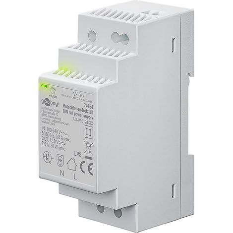 GOOBAY Alimentation rail DIN 74764, 12 V, 2,5 A, 30 W (1/5)