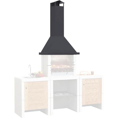 Fm Calefaccion – Hotte tiroir en acier 2mm – Dimensions 90 x 50 x 145,5 cm – Peinture résistante 600ºC – Poids 29Kg – Fabriqué en Espagne (1/4)