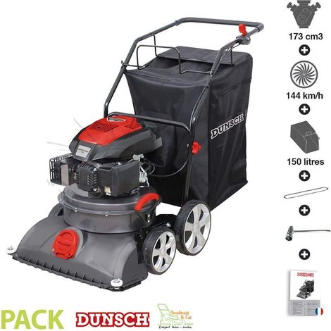 Souffleur thermique 4T 173 cc DU53173BV3 – Vitesse maximale 144 km/h – Sac de collecte 150 litres – Pour espaces publics et jardins – Dunsch (1/2)