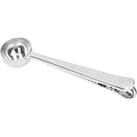 Cuillère à café en acier inoxydable de qualité alimentaire, compatible lave-vaisselle, fonction de verrouillage 2 en 1, idéale pour les cuisines et la restauration. (1/5)
