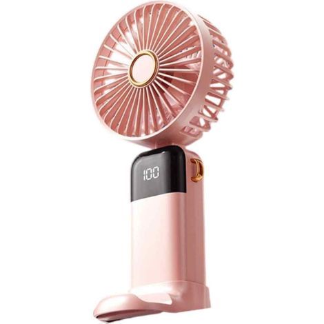 Ventilateur de poche pliable et silencieux, mini-ventilateur de bureau, facile à transporter et de grande taille, idéal pour l'été. (1/5)