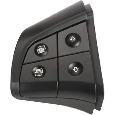 Ersatz-Lenkradbedienknöpfe für Mercedes Benz W164 W245 W251 GL350 ML350 R280 B180 B200 B300 ML GL BR-Klasse (Schwarz, links, 4 Tasten) (1/4)