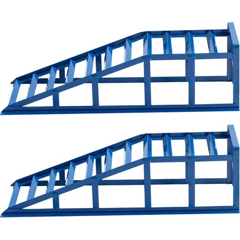 Rampe hydraulique bleue 2000kg pour voiture avec vérins - idéal entretien et inspection (1/5)