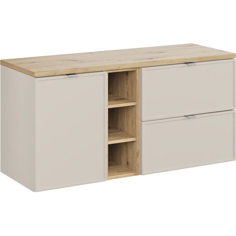 Meuble sous vasque 120 cm + 3 éléments - Sublima Cashmere Artisan - Livraison gratuite