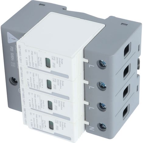 Dispositif de protection contre les surtensions BERM, parafoudre domestique 4P 80 kA SPD 2 niveaux BEMLY80 220 V/380 V (1/5)