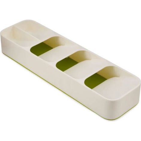 Boîte de rangement Tiroir de cuisine Boîte de rangement pour couteau et fourchette Cuillère à soupe Couteau et fourchette (blanc lait) (1/5)