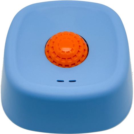 Hundeleckmatte mit Futterspender mit langsamer Freisetzung, rutschfester Unterseite, interaktivem Joghurt-, Suppen- und Nudelschalen-Spender sowie Spender für beruhigende Leckerlis, Orange (blaue Scha