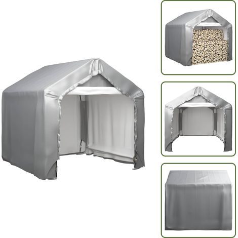 Tenda impermeabile - vidaXL Tenda Grigia 180x180 cm in Acciaio Zincato - Tenda anti UV