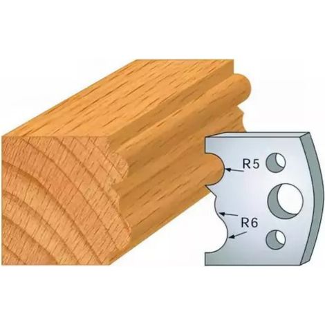 Leman - Jeu de 2 fers profilés acier Ht.40 mm N°029