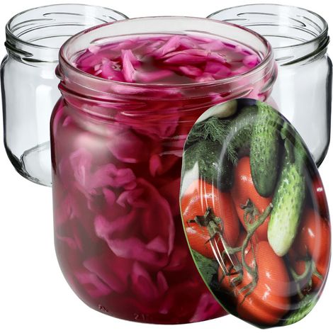 KADAX Marmeladengläser 425ml, Einmachgläser mit Schraubdeckel, Gläser mit Schraubverschluss, Einweck (1/5)